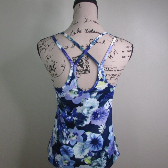 Old Navy Active Tank Top XS Loose Fit Floral - Picture 7 of 11